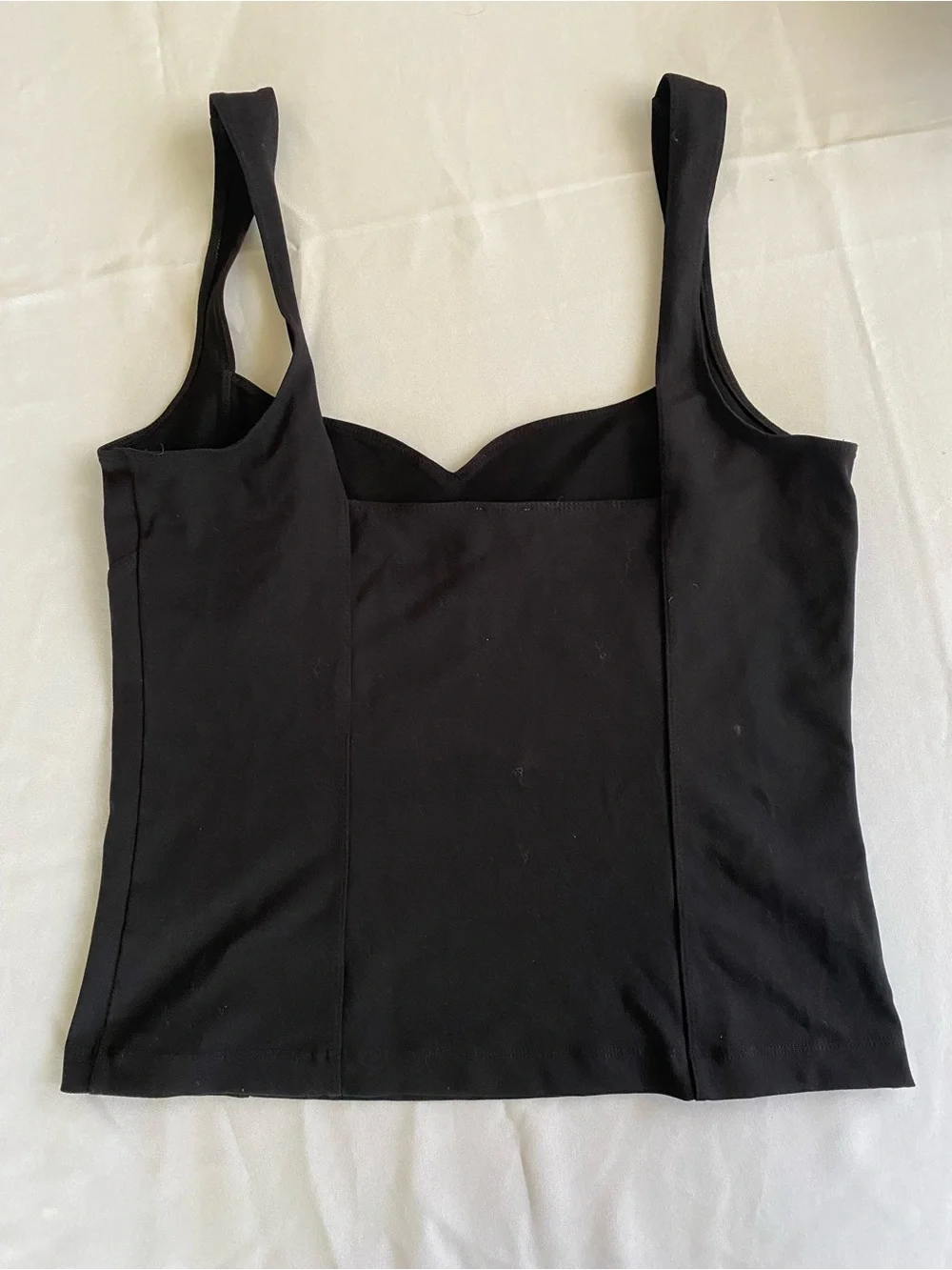 Free People Black Bustier-Style Tank | L
